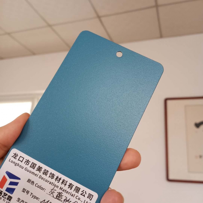 灰藍(lán)砂紋戶內(nèi)靜電噴涂塑粉熱固型靜電粉末生產(chǎn)廠家